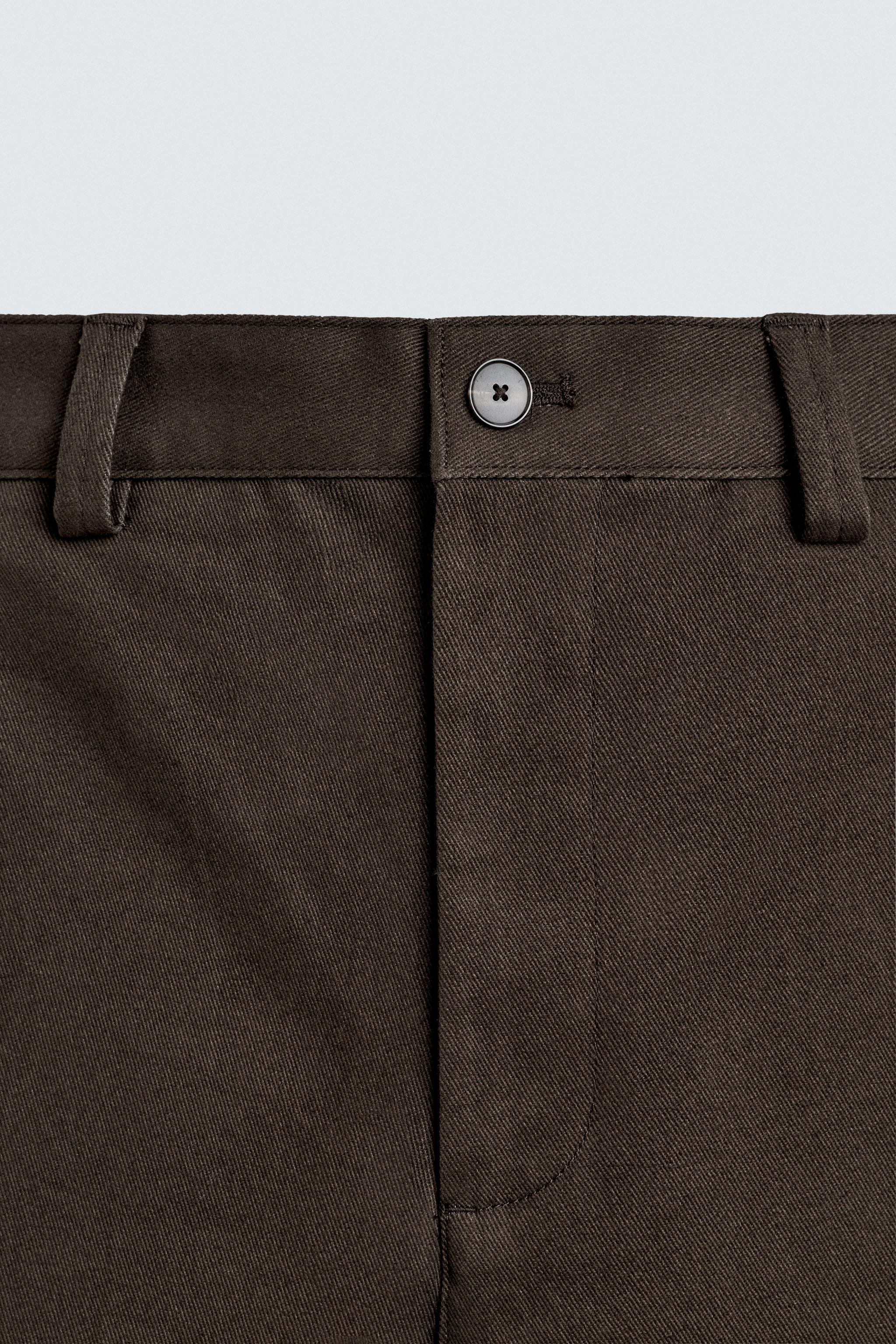 FLARE FIT TWILL PANTS